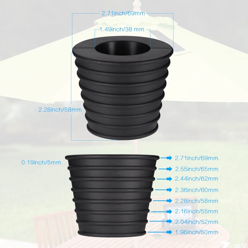 Umbrella Cone Wedge Base Parasol Stand, Patio Umbrella Cone Umbrella