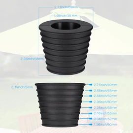 Umbrella Cone Wedge Base Parasol Stand, Patio Umbrella Cone Umbrella Wedge Plug, for Table Hole in Patio,or Keep Stability Table Umbrella Hole Opening or Parasol Base Stand, Fits 1.5" Umbrella