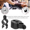 ANGGOステッキホルダー、歩行装置車椅子用ステッキホルダー耐久性のある杖ホルダー車椅子、スクーター、ほとんどの歩行者用アクセサリー