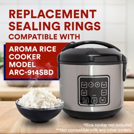 IMPRESA ARC-914SBD - Anillo de sellado para olla de arroz aromática, piezas de repuesto para olla de arroz aromática, 8 tazas, anillo de sellado de silicona para piezas de olla de arroz aromática