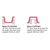 Caplugs W-20 W Series, Plastic Tapered Cap and Plug with