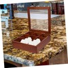 Gatuida Wooden Tea Bag Organizer with Compartments Lid for Easy