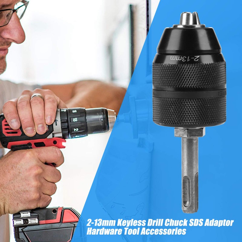 SDS Plus Keyless Chuck SDS for Drill Chuck, 2-13 mm