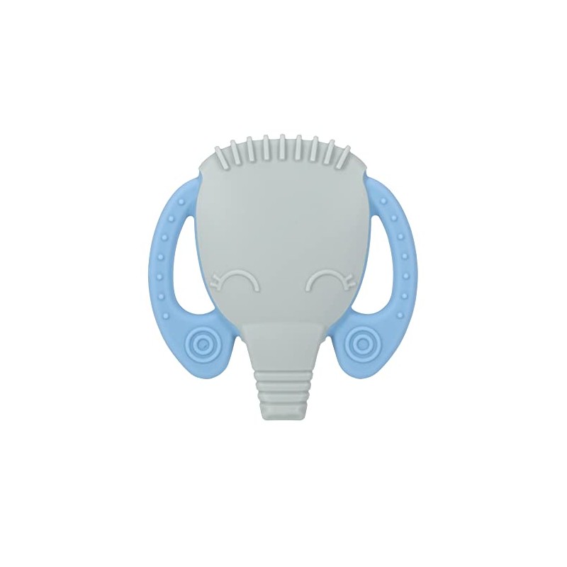 Mordedera de Silicón - Elefante/Gris