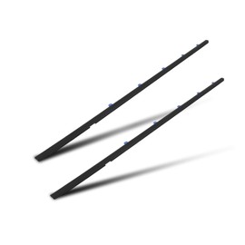 LUJUNTEC 2PCS Automotive Weatherstrip Window Seal Replacement for 2012-2015 For Honda For Civic Coupe 2D - 72410-TS8-A01,72450-TS8-A01 - Black Window Molding Trim Seal Belt