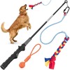 YES4QUALITY Flirt Pole for Dogs - Safe & Strong for