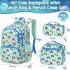 Fimibuke Kids Backpack for School Boys, 3PCS Waterproof Toddler School