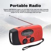 Emergency Hand Crank Radio with LED Flashlight, Portable Weather Radio
