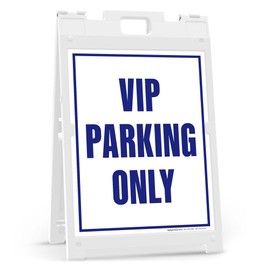 VIP Parking Only Sidewalk Sign Kit, 18x24 Inches, Portable A Frame, Made in USA by My Sign Center