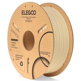 ELEGOO PLA Filament 1.75mm Brown 1KG, 3D Printer Filament Dimensional Accuracy +/- 0.02mm, 1kg Cardboard Spool(2.2lbs) 3D Printing Filament Fits Most FDM 3D Printers:_1kg Beige