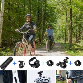 Hangang Mini Action Cam 1080P Full HD Action Waterproof Sports Helmet Bike Helmet Video Camera DVR AVI Video Camcorder 32GB TF Card Ideal for Climbing Riding Skiing