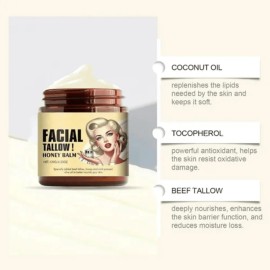 2pcs Bálsamo Sebo Res Batido Miel Crema Facial