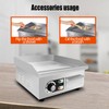 ExGizmo 14" Commercial Electric Griddle,Electric Countertop Flat Top Griddle,110V 1500W