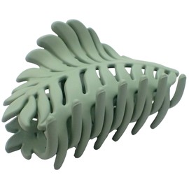 Topkids Accessories Leaf Hair Claw Clips for Women and Girls, Hair Accessories for Women, Large Hair clips, Hair Styling Tools, Hair Clips Women, Large Claw clips (Sage)