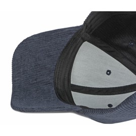 GIBZ Unisex Classic Baseball Cap, Corduroy Hat Adjustable with Curved Brim, for Outdoor Sports, Blue