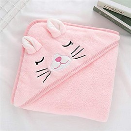 FANZIFAN PC Bath Towel, 1 Bath Towel Hooded Super Soft Warm Super Absorbent Hooded Bath Towel for Baby Shower Boys Girls Newborn