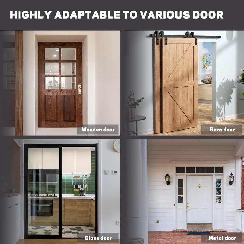 BangBoom 2 PCS 90 Degree Stainless Steel Barn Door Lock,