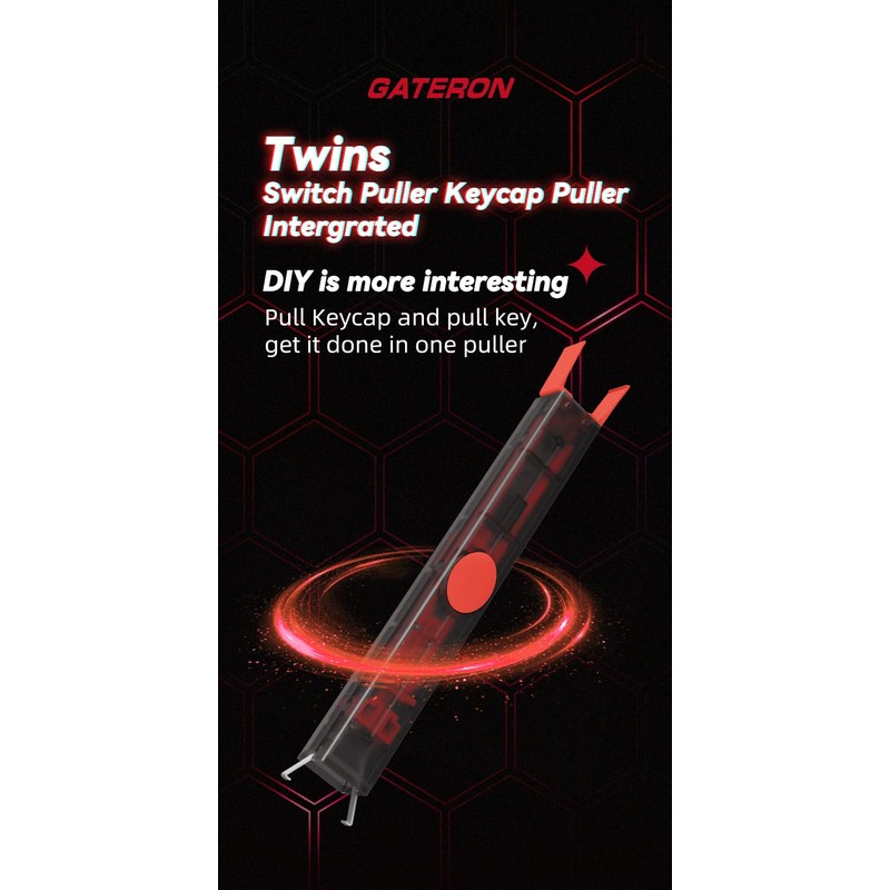 KPREPUBLIC GATERON Twins Tool Switch Puller Keycap Puller for Gaming