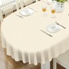 bnhjsdw Oval Tablecloth, French Country Printed Oval Table Cloth-60x120 Inch,