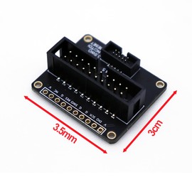 Treedix 2pcs JTAG to SWD Cable Adapter Converter Board - JTAGulator & SEGGER J-Link Compatible - 2x10 (2.54mm) to 2x5 (1.27mm) - Mini-ITX Motherboard