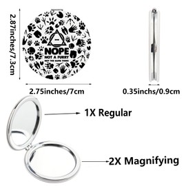 SEIRAA Therianthropy Makeup Mirror Therianthropy Symbol Gifts Therianthropy Pride Gift Nope Not a Furry Not The Same Thing Gift (Nope Not a mirr)