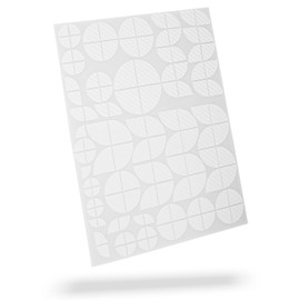 BLACKSHELL Set of 74 Emblem Stickers - For All Emblems On The Car