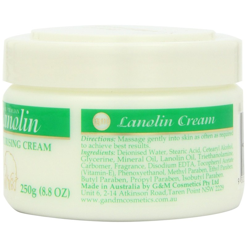 Australian Creams Lanolin Oil Day Moisturising Cream 250 g