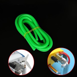 2PCS RC Boat Flexible Silicone Water Cooled Tube Water Cooling Pipe Tube for RC Boat Ship DIY Model Toy Water Cooling Parts (Green)