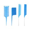 Hair Styling Comb Set - Highlighting Professional Metal Rat Tail