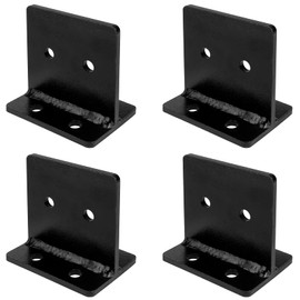 4 Pcs 4x4 Concealed Post Base, Heavy Duty Knife Plate Bracket, 6 Gauge Post Anchor Holders