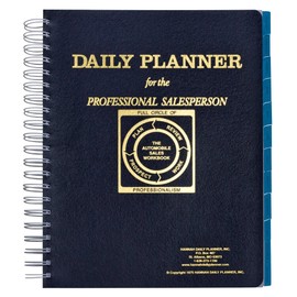 Hannah Daily Sales Planner, Blue, Spiral Bound, 8.5 x 11 inches, 100 Pages