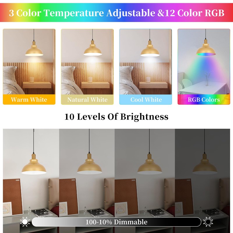 XIGUCUCN Battery Operated Pendant Lights 2 Pack,Rechargeable Pendant Light with
