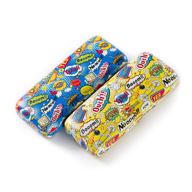 FEFI - Sturdy hard case glasses case COMIC, blue