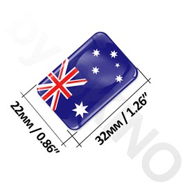 SkinoEu® 2 x 3D Sticker Australia Australian Flag F 122