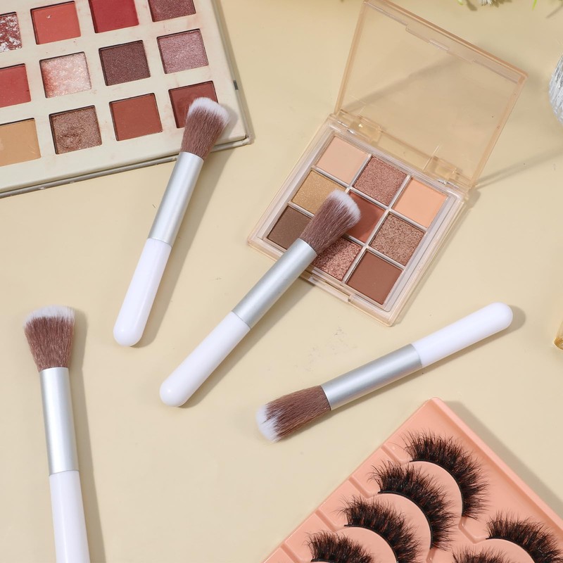 20 PCS Fluffy Beauty Makeup Brushes Bulk, Soft Disposable Makeup