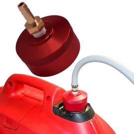 Bonbo Fuel Gas Cap with Brass Hose for Honda EU2200i EU1000i EU2000i EU3000i Handi, Champion 2000watt, Westinghouse 2200watt WH2200iXLT Generators, Upgrade Extended Run (Red)