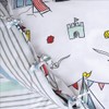 Velosso Nautical Seaside Boats Beach Hut Sail Reversible Duvet Cover