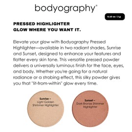 Pressed Highlighter Sunset (Dark Bronze Shimmer Highlighter)