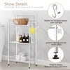 MallBoo 3-Tier Metal Freestanding Storage Shelf,Standing Bathroom Shelves with 3