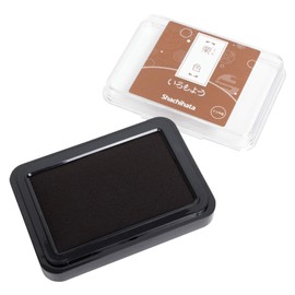 Shachihata HAC-1-BR Iromoyo Ink Pad, Kuri-Iro (Chestnut Brown)
