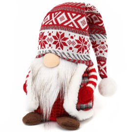 OIMIMY Gnome Christmas Decorations Ornaments Santa Swedish Nordic Tomte Elf Stuffed Dwarf Thanksgiving Valentines Birthday Christmas Gnomes Plush Decor for Home Tiered Tray Tabletop