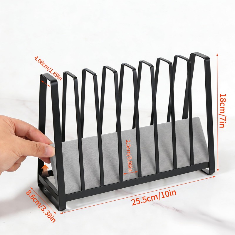 AIDILI Reusable Bag Drying Rack - 9-Slot Plastic Bag Drying