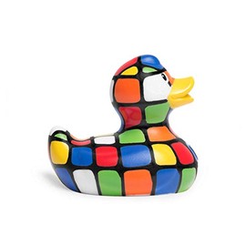 Budduck Mini Luxury 80's Cube Duck Collectable Rubber Duck