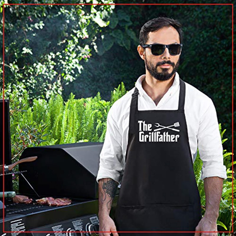 Nomsum Funny BBQ Apron for Men, Size Fits All, High