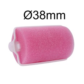 Ponik's Curler Sponge Set, Hair Rollers, Flexible Hair Styling, 38 mm, Pack of 12, Pink