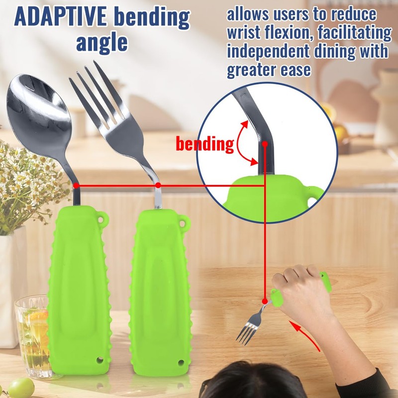 Adaptive Utensils, Weight Utensils for Tremors and Parkinson Patients, Utensil