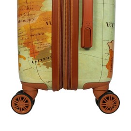 Maykoosh Baroque Beauty Europe 28-Inch Expandable Spinner Luggage with TSA Lock - Brown - Polycarbonate Shell, TSA Lock, Expands 2 Inches, 360 Spinner Wheels, Push-Button Handle