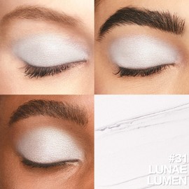 FOCALLURE No Crease Eyeshadow Stick, Creamy Eye Shadow Stick, Matte & Shimmer Eyeshadow Pencil, Smudge-proof, Built-in Smudger, LUNAE LUMEN