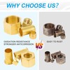 Brass Compression Sleeve Ferrule, Insert and nuts 120pcs 4 Sizes(1/4",