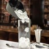2 Pack Drainage Plastic Utility Ice Scoop 10 ounces Black,